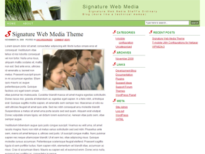 Signature Web Media free wordpress theme screenshot